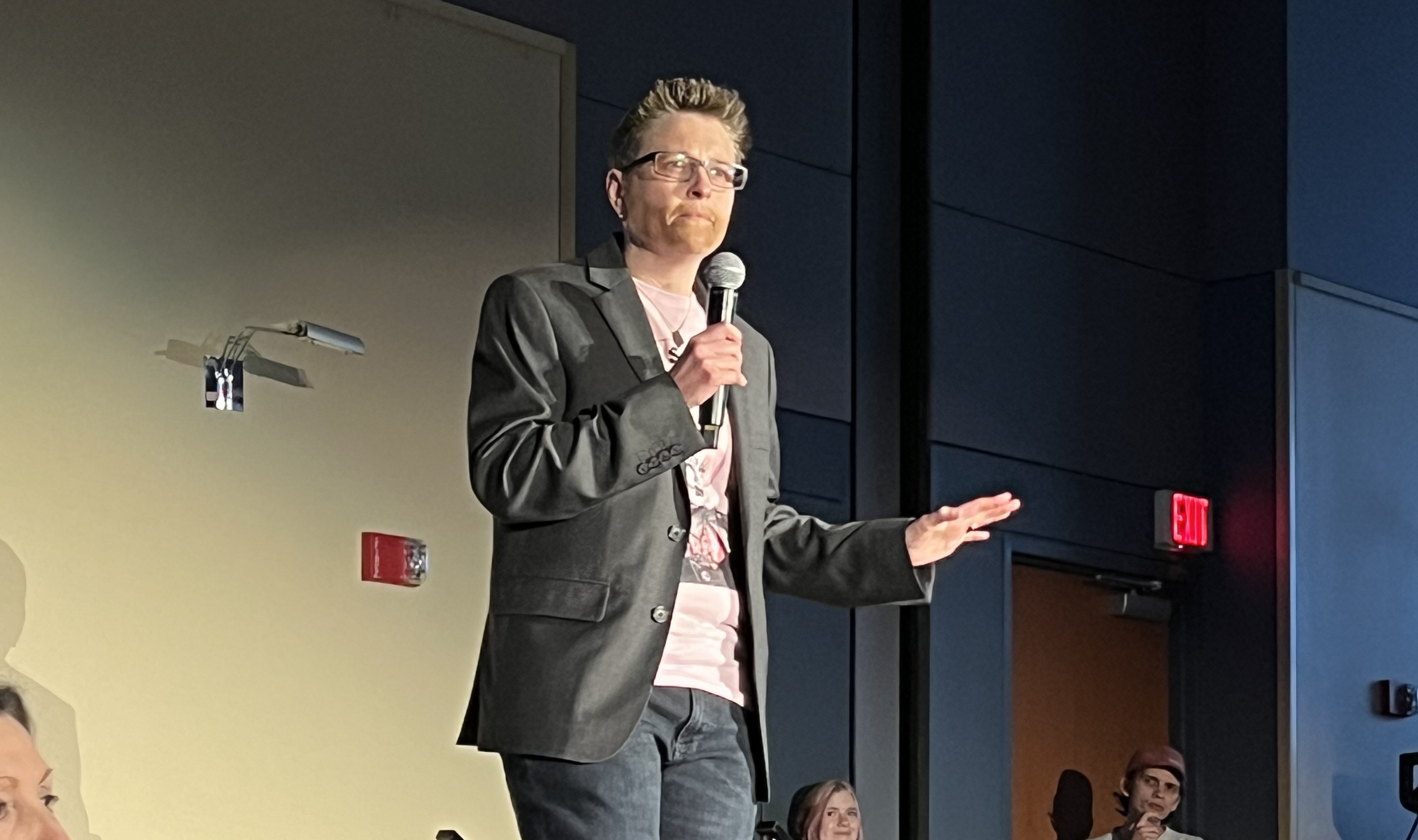 Kate speaking at an event.